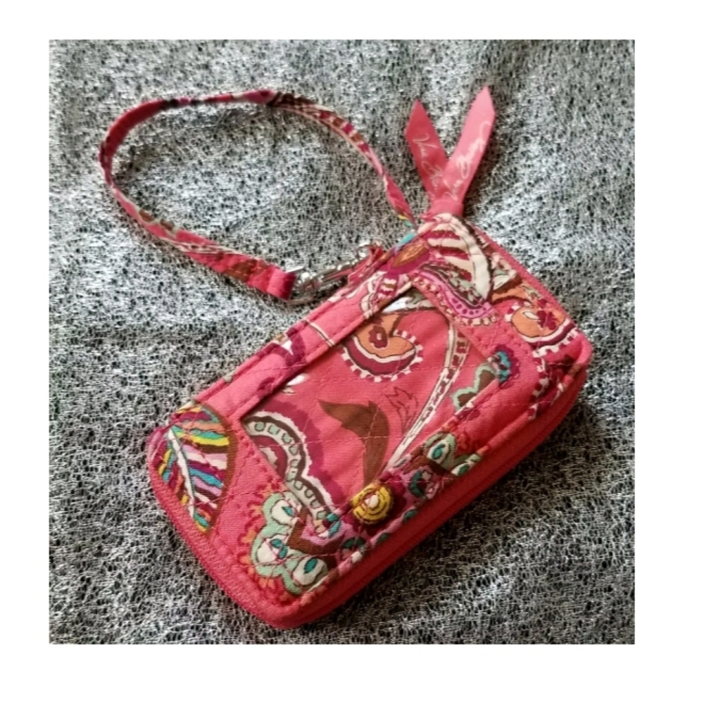 Vera Bradley Pink Floral Wristlet Wallet